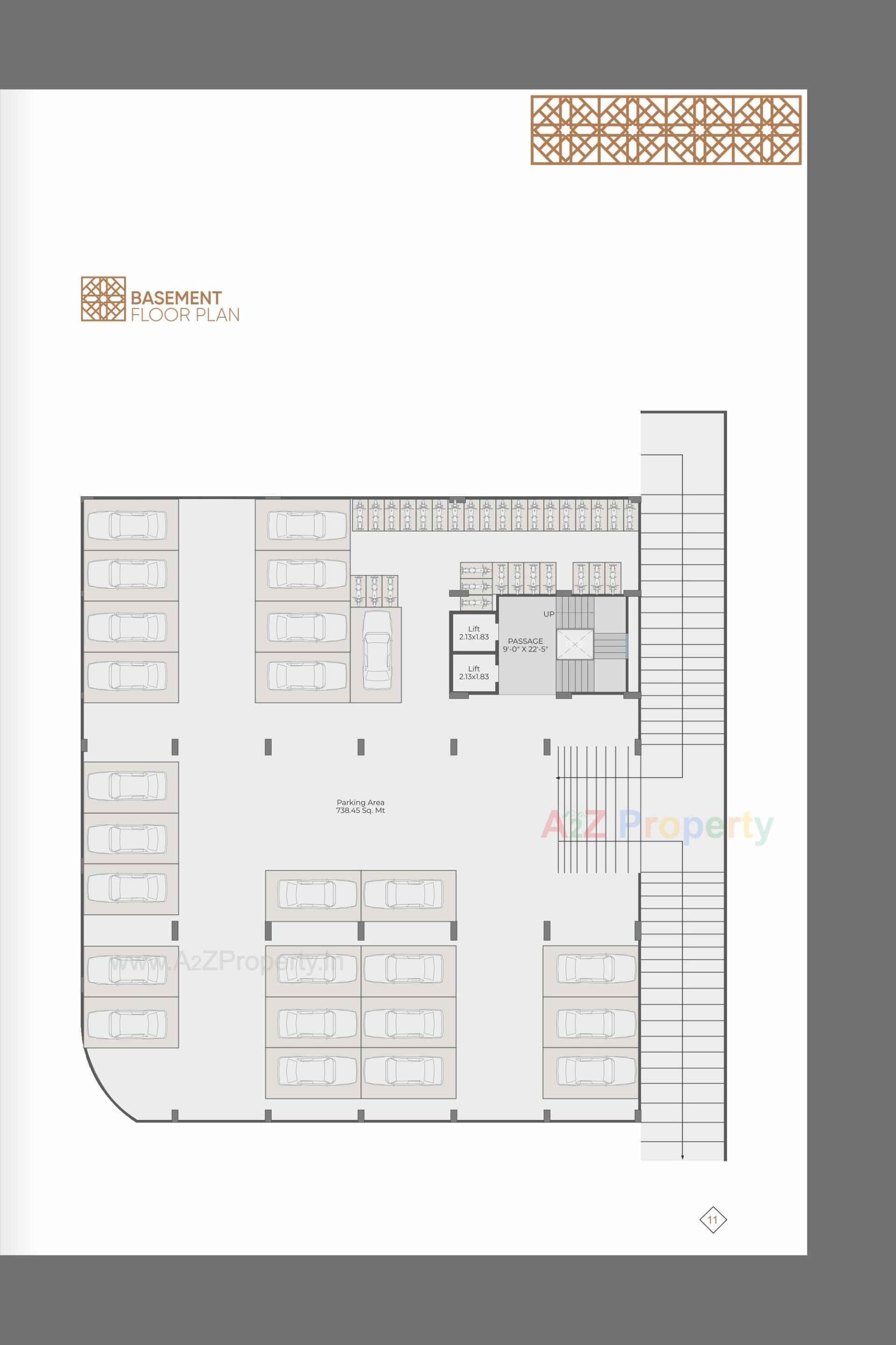 Layout of real estate project Inspirom located at Savad, Vadodara, Gujarat