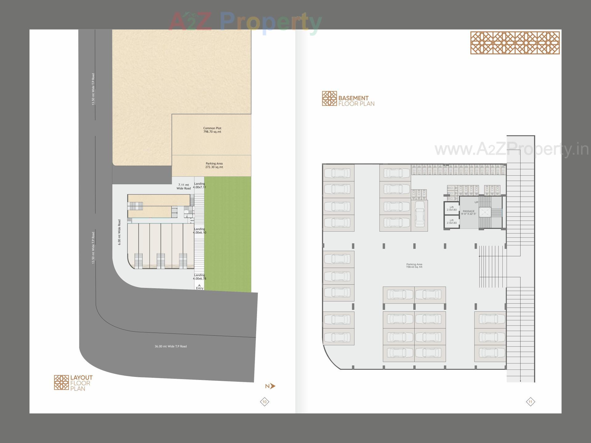 Layout of real estate project Inspirom located at Savad, Vadodara, Gujarat