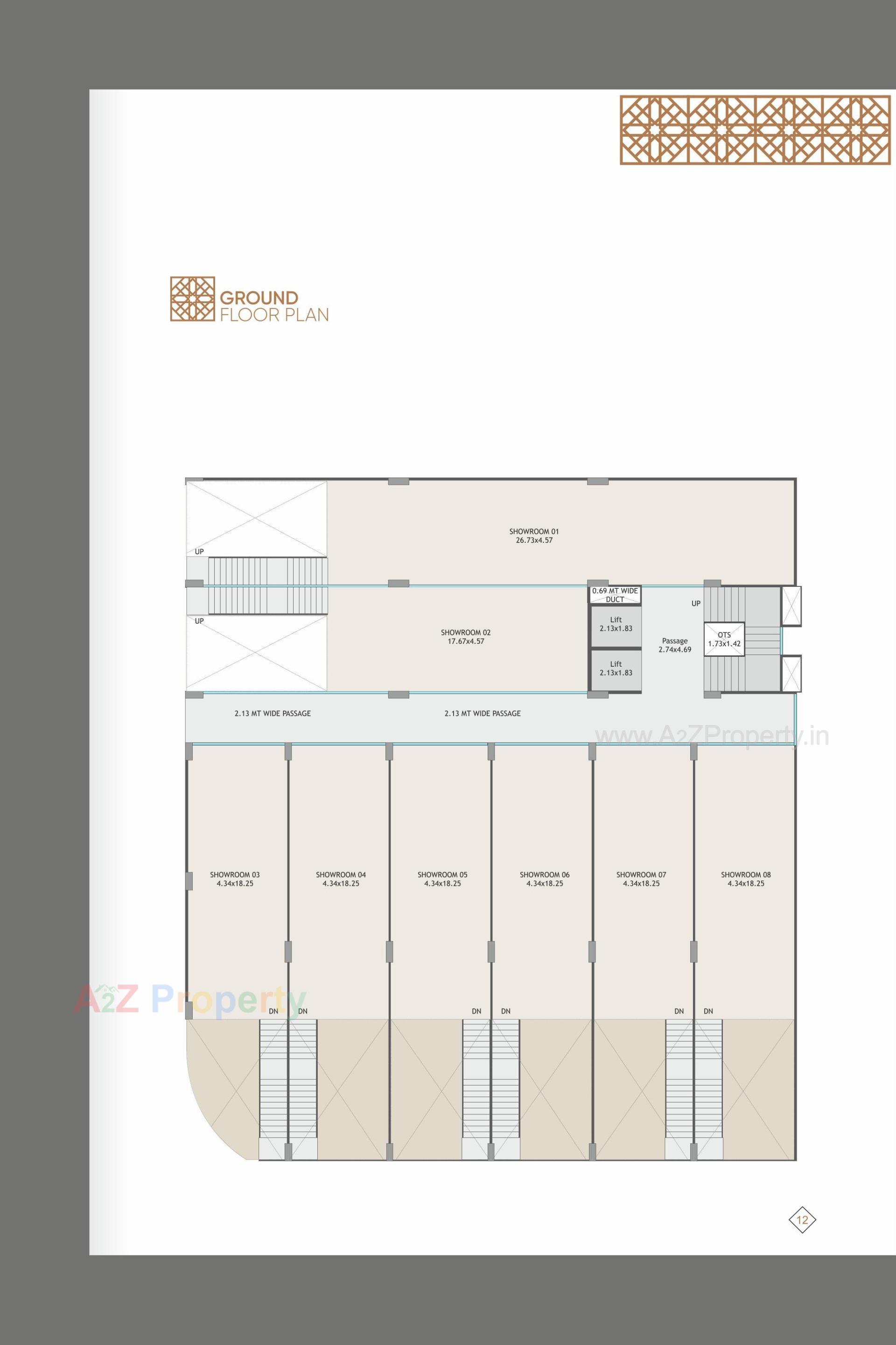 Layout of real estate project Inspirom located at Savad, Vadodara, Gujarat