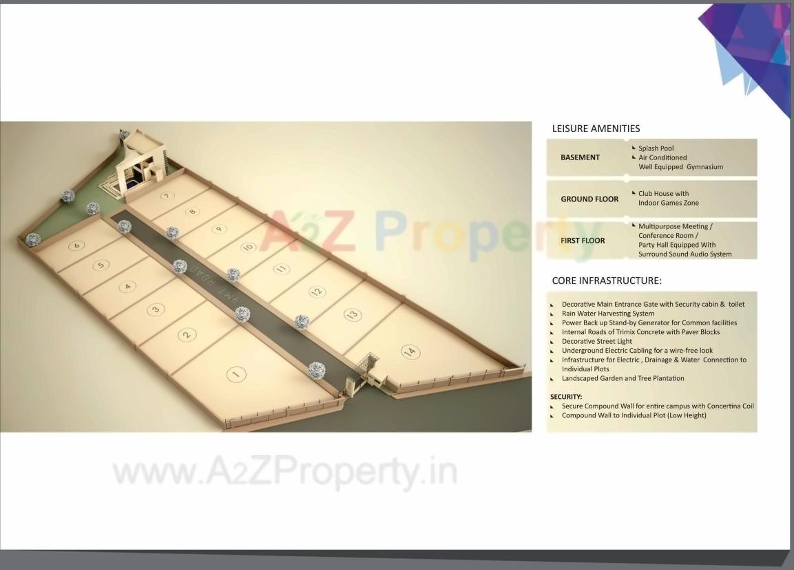 Layout of real estate project Iolite located at Sherkhi, Vadodara, Gujarat