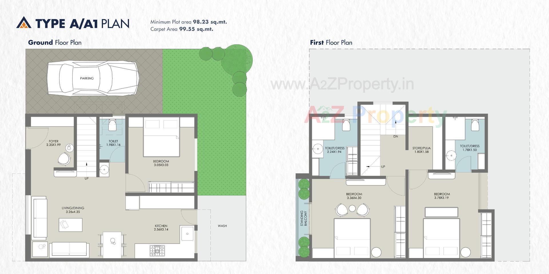 Layout of real estate project Isha Bungalows located at Bill, Vadodara, Gujarat
