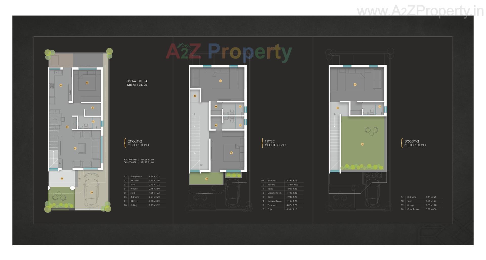 Layout of real estate project Isha Greenspace located at Bil, Vadodara, Gujarat