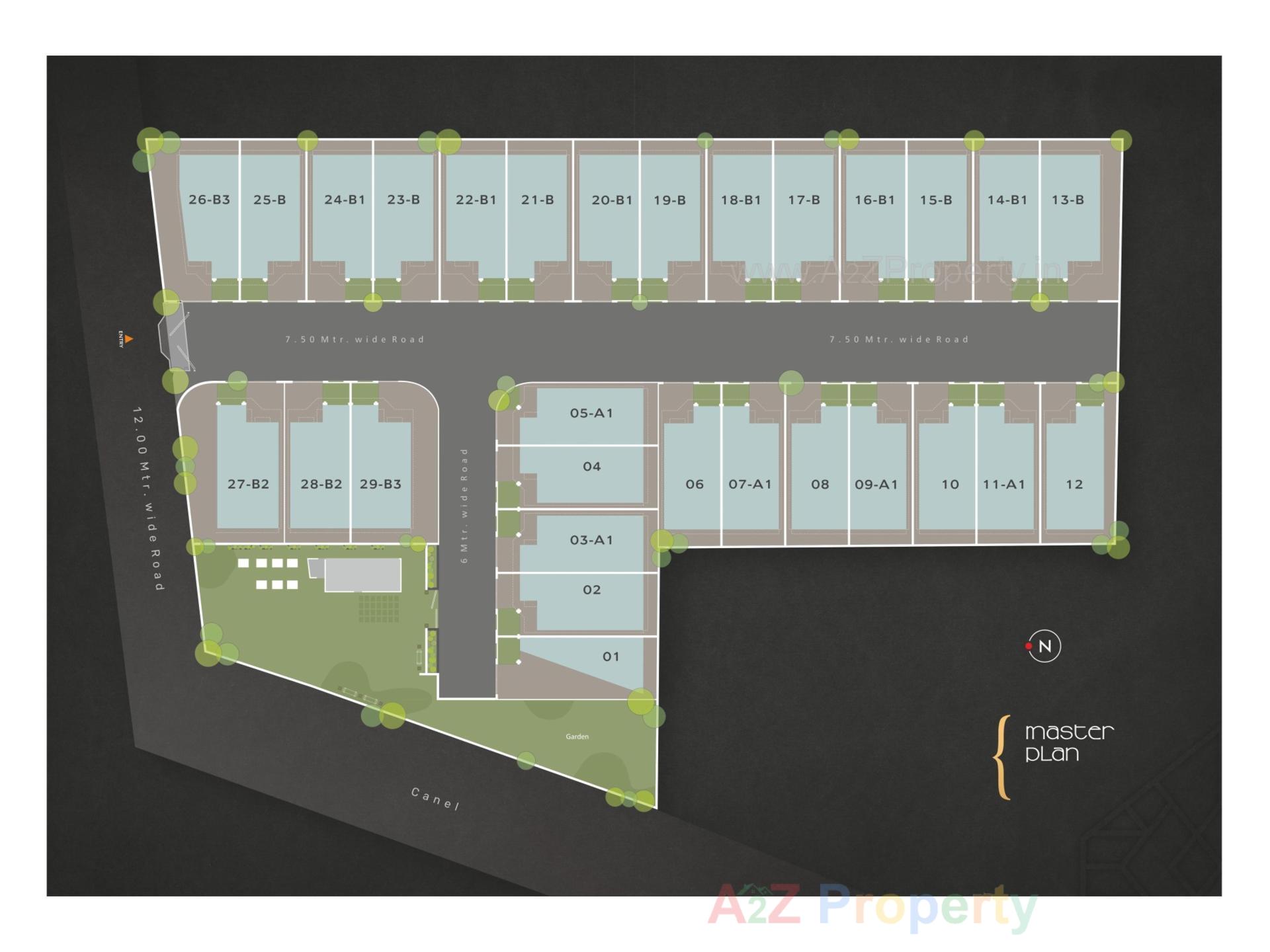 Layout of real estate project Isha Greenspace located at Bil, Vadodara, Gujarat