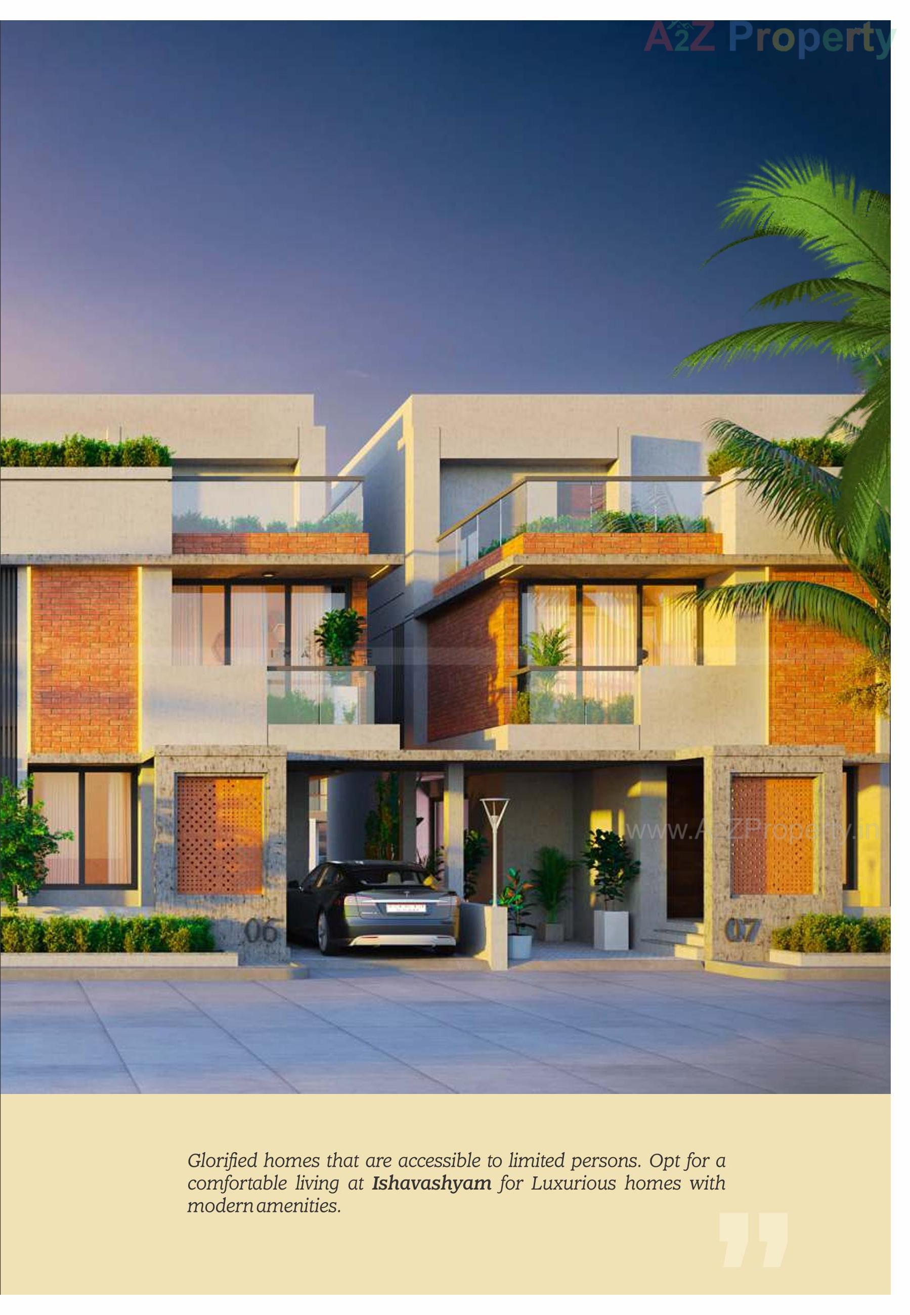 3D Elevation of real estate project Isha Vasyam located at Harni, Vadodara, Gujarat