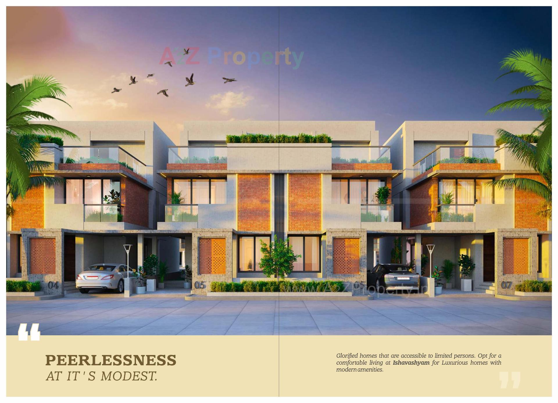 3D Elevation of real estate project Isha Vasyam located at Harni, Vadodara, Gujarat