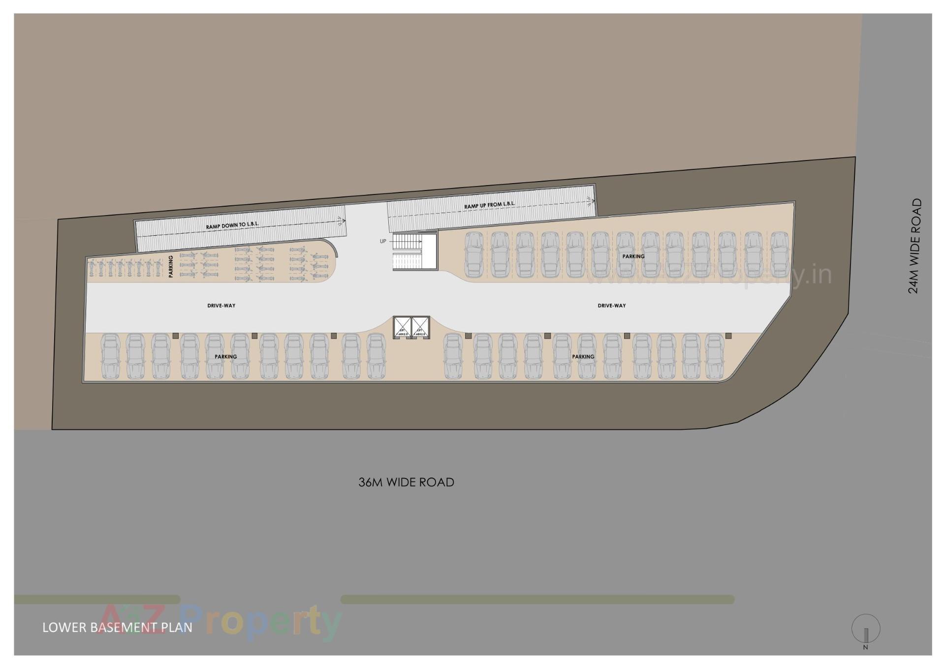 Layout of real estate project Ishaan located at Nagarwada, Vadodara, Gujarat