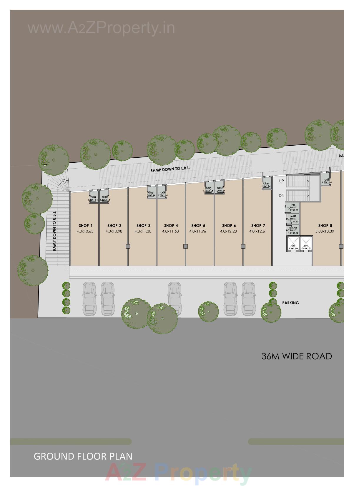 Layout of real estate project Ishaan located at Nagarwada, Vadodara, Gujarat