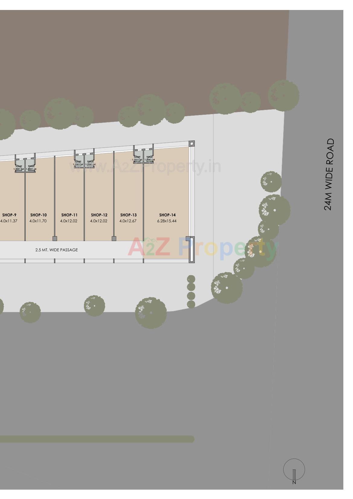 Layout of real estate project Ishaan located at Nagarwada, Vadodara, Gujarat