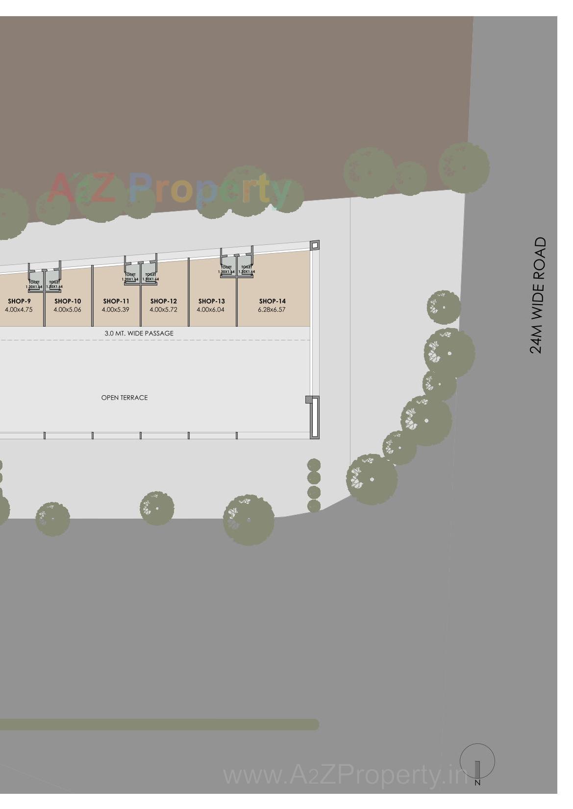 Layout of real estate project Ishaan located at Nagarwada, Vadodara, Gujarat