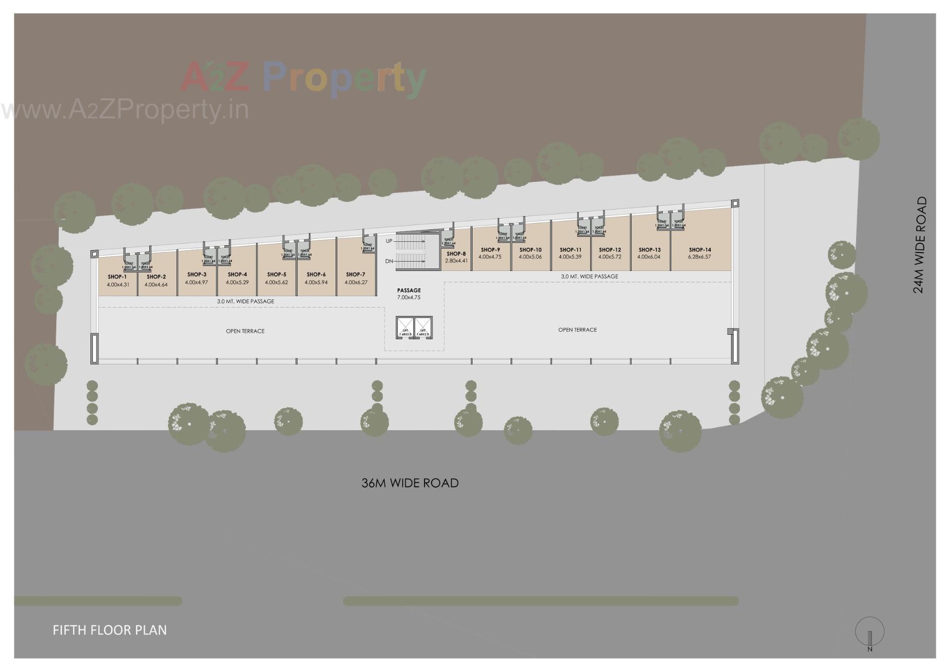 Layout of real estate project Ishaan located at Nagarwada, Vadodara, Gujarat