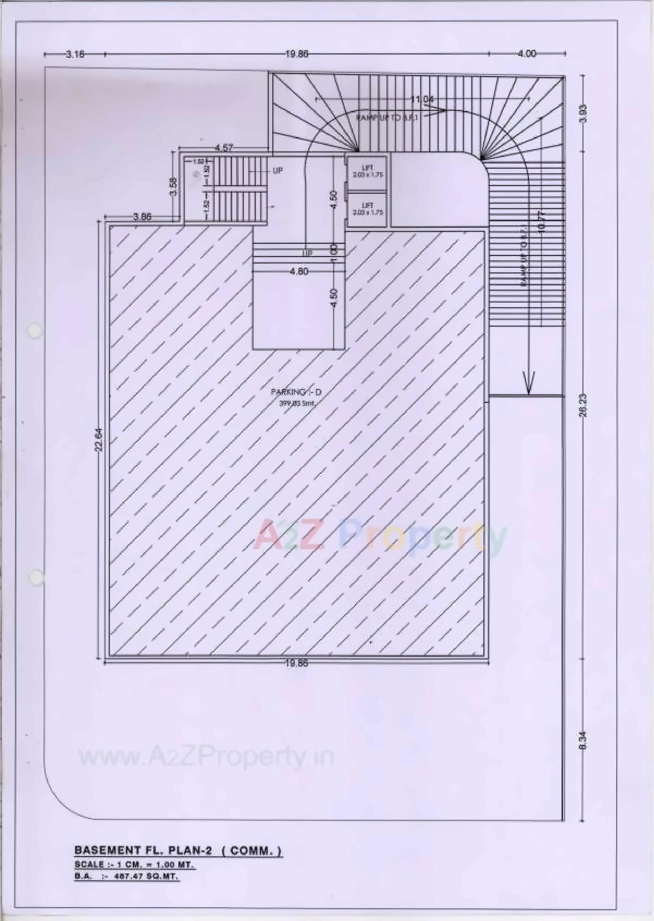 Layout of real estate project Ishaan located at Akota, Vadodara, Gujarat