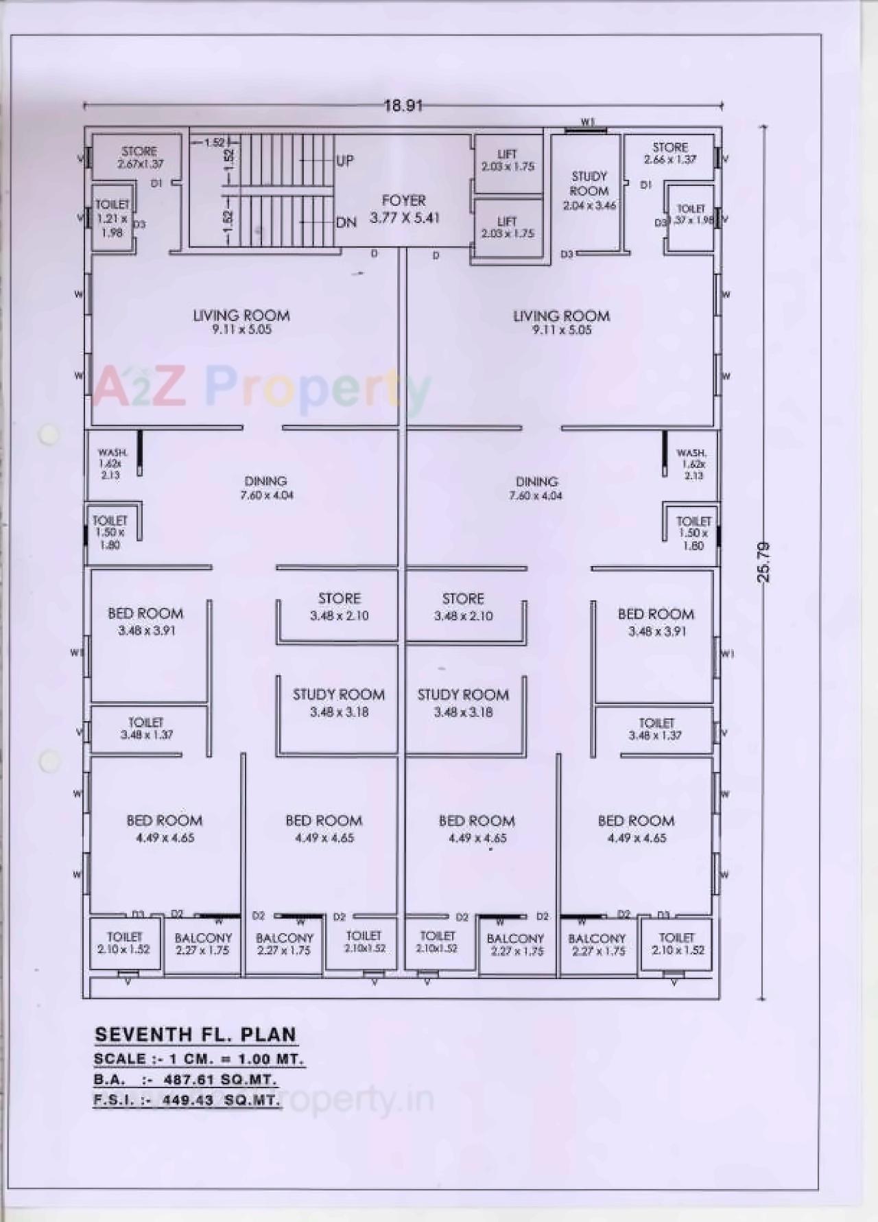 Layout of real estate project Ishaan located at Akota, Vadodara, Gujarat