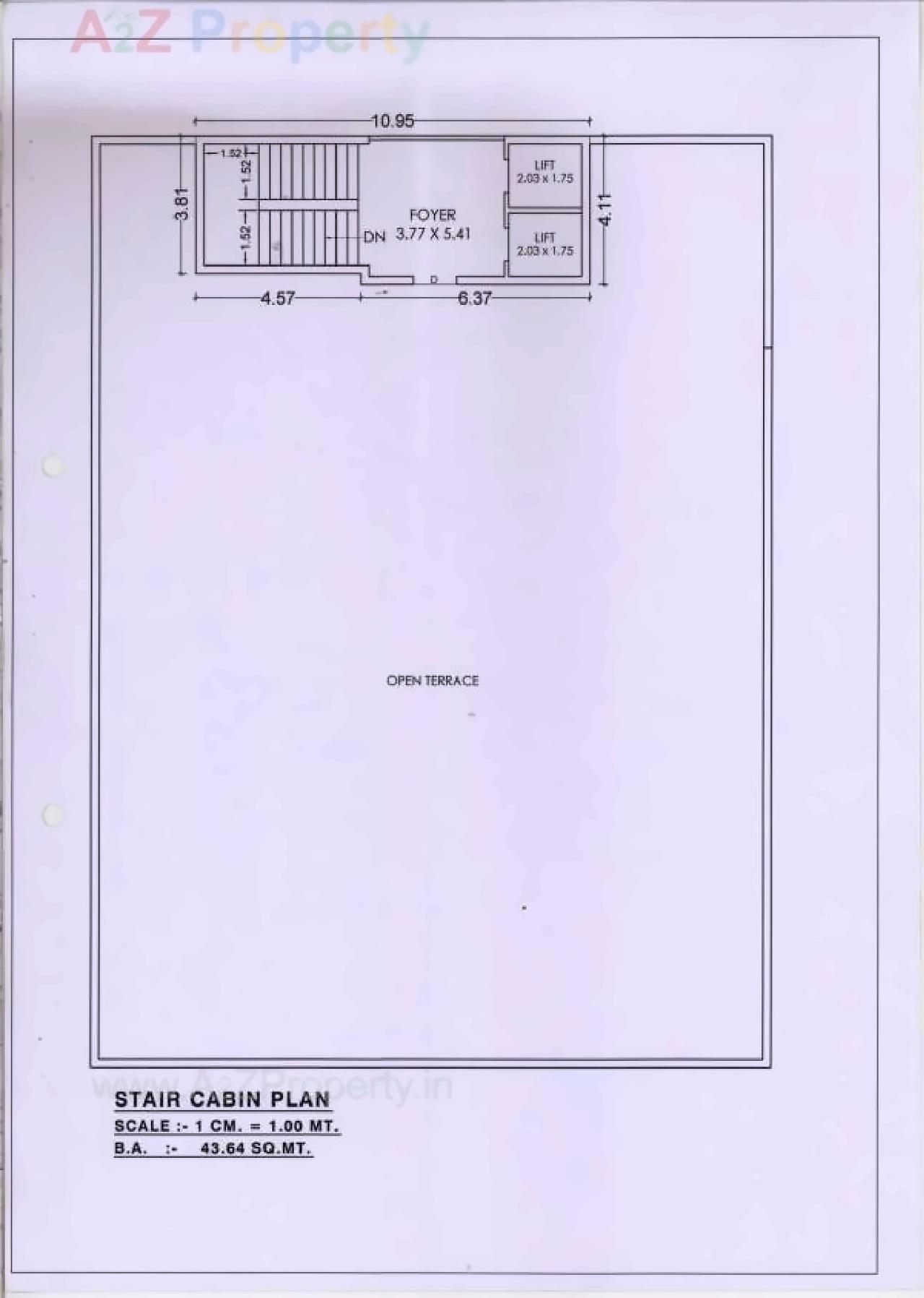Layout of real estate project Ishaan located at Akota, Vadodara, Gujarat