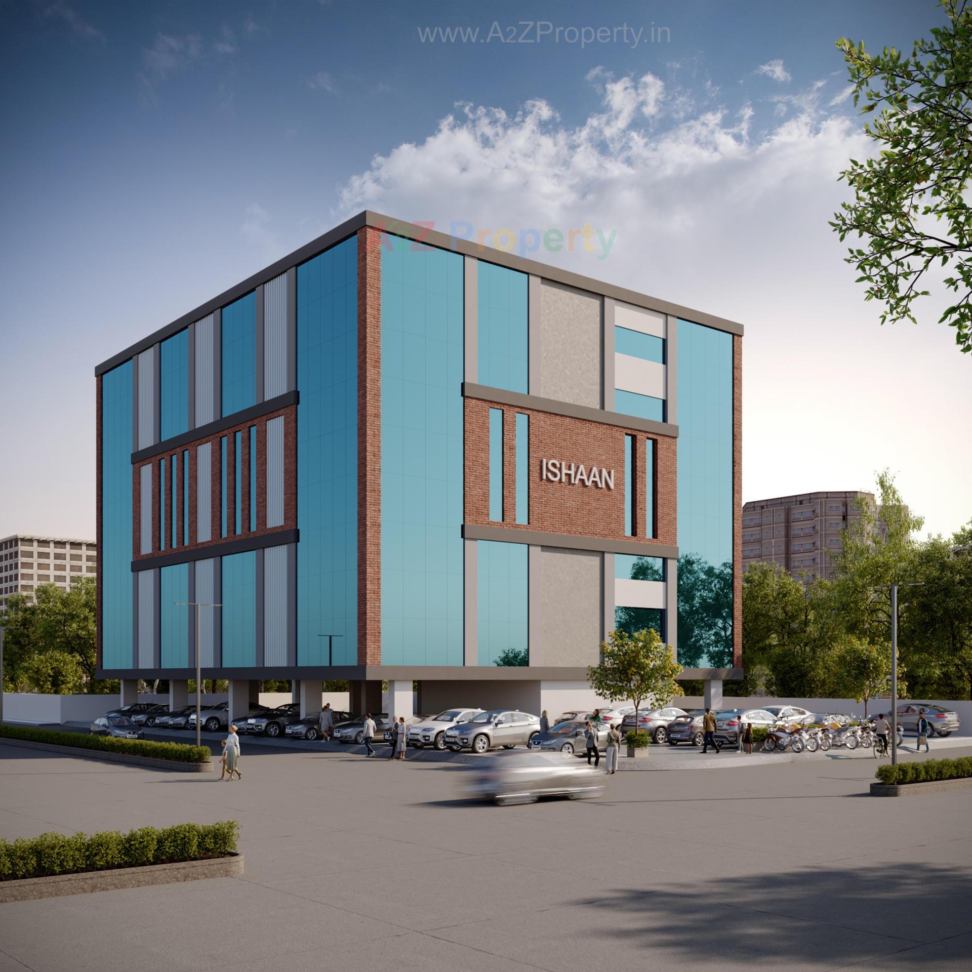 3D Elevation of real estate project Ishan located at Subhanpura, Vadodara, Gujarat