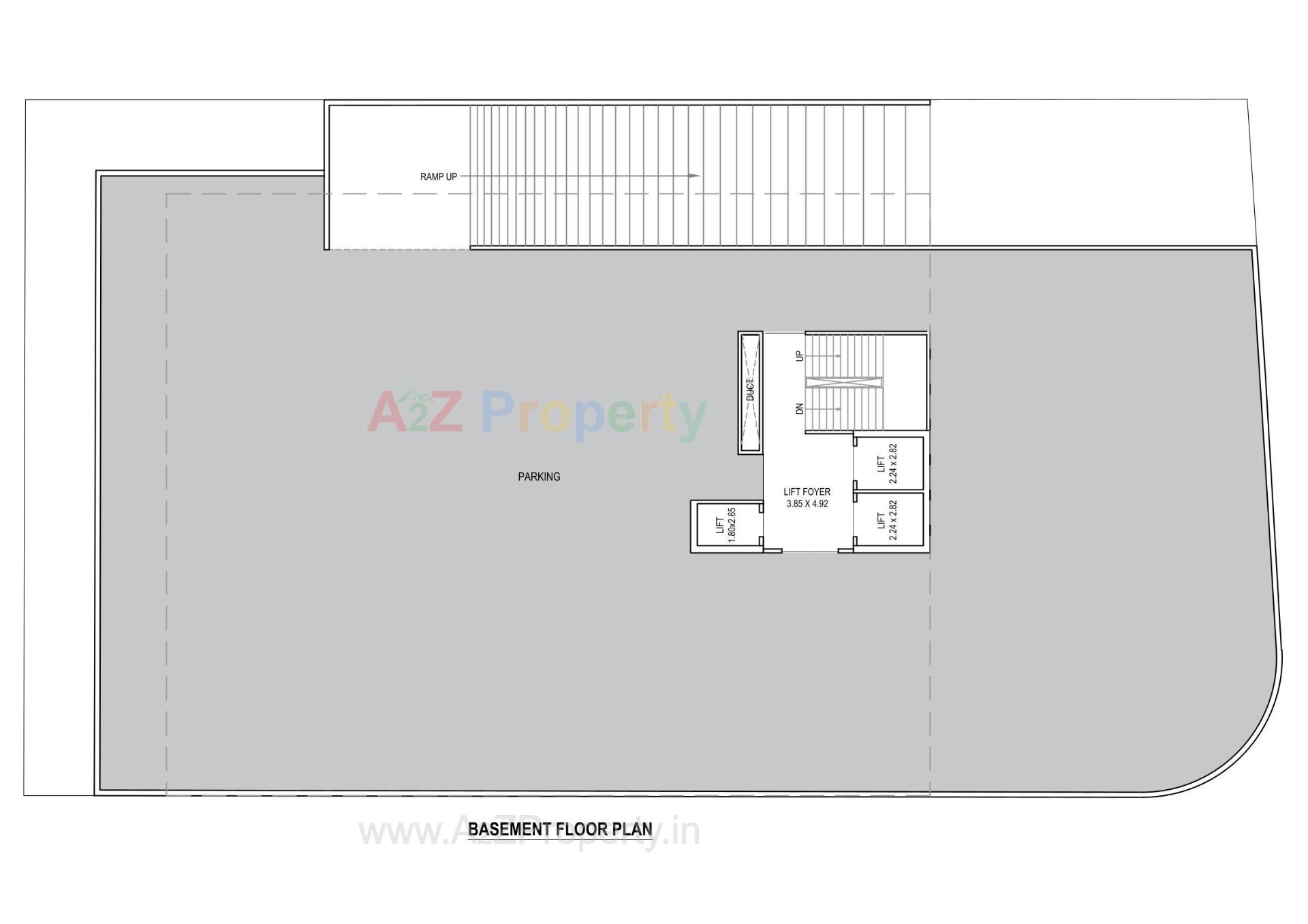 Layout of real estate project Ishan located at Subhanpura, Vadodara, Gujarat