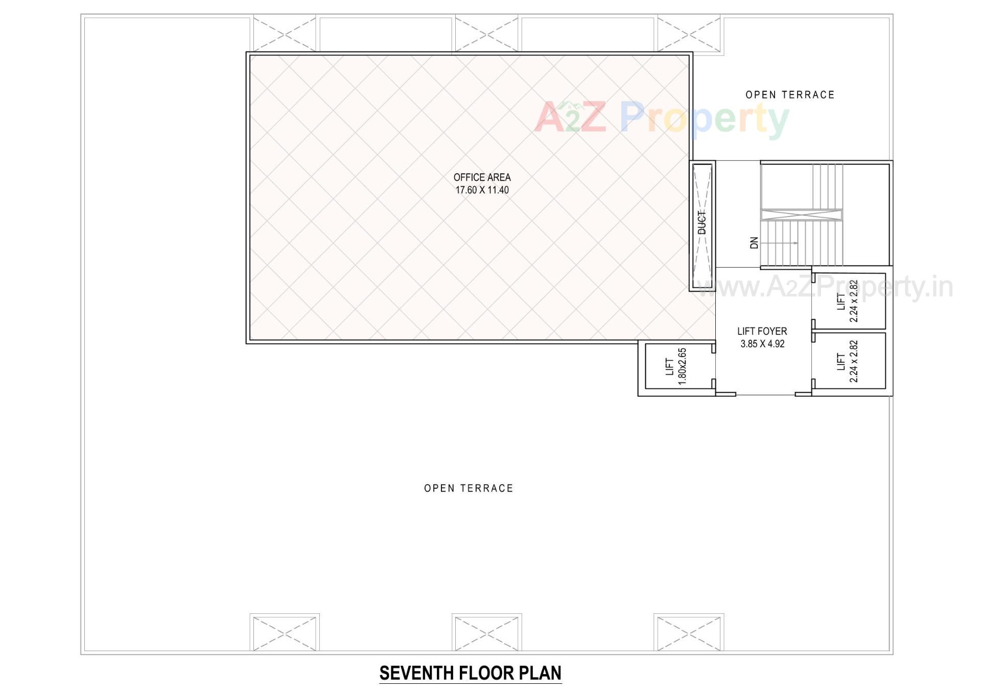 Layout of real estate project Ishan located at Subhanpura, Vadodara, Gujarat