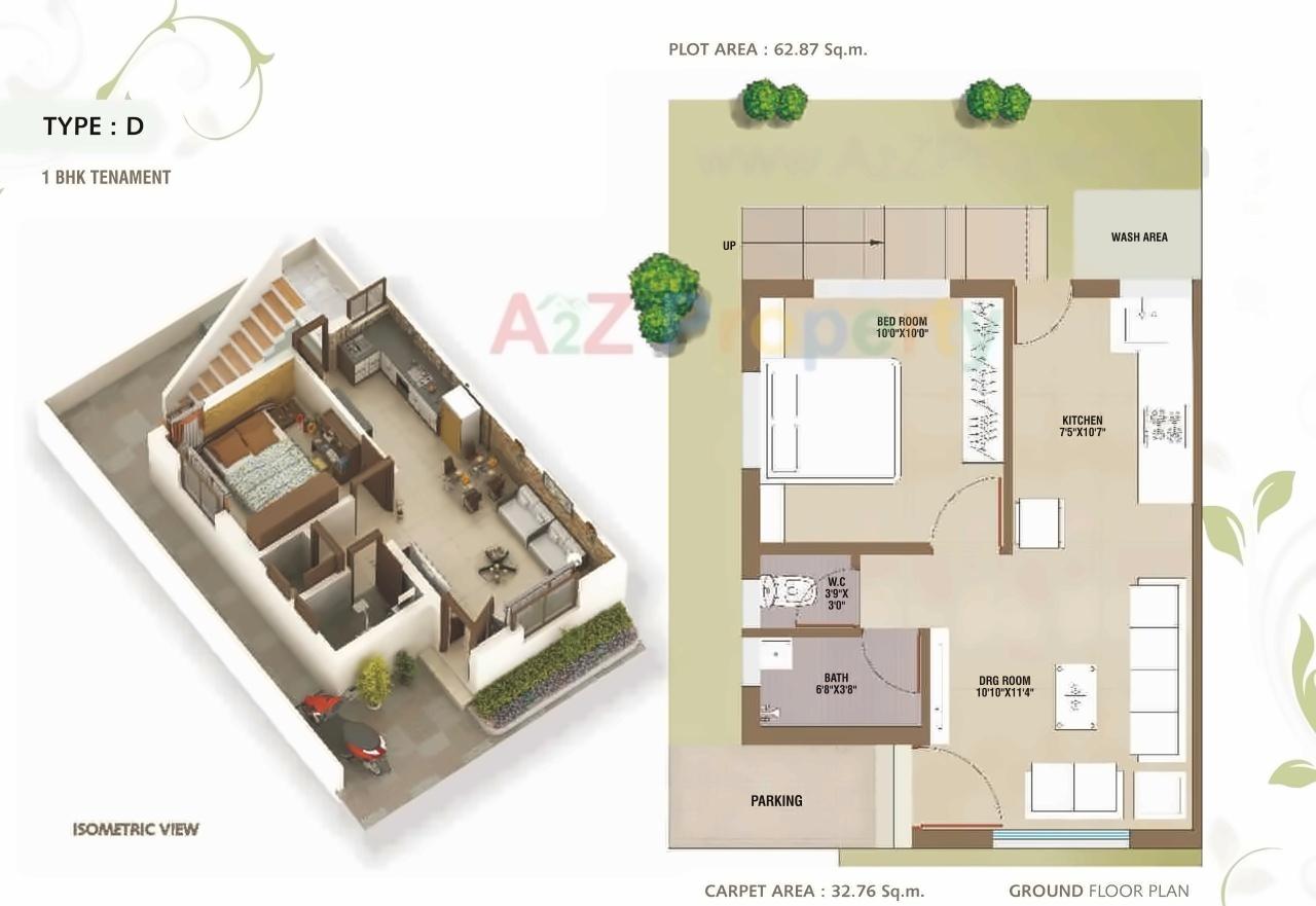 Layout of real estate project J P Greens located at Shripor-timbi, Vadodara, Gujarat