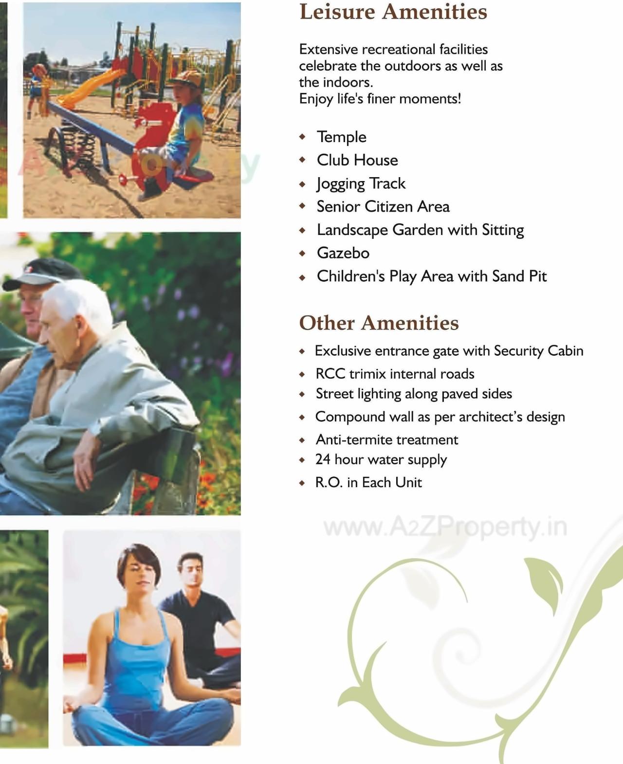 Amenities of J P Greens