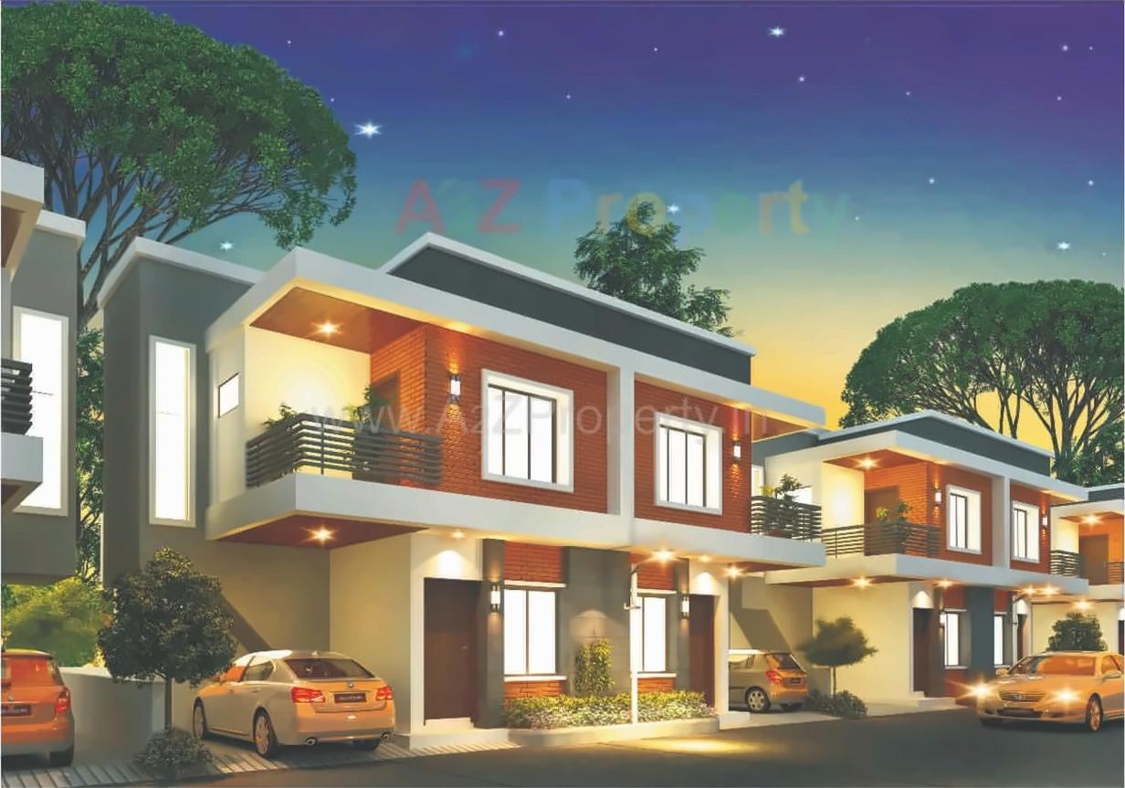 3D Elevation of real estate project J P Greens located at Shripor-timbi, Vadodara, Gujarat
