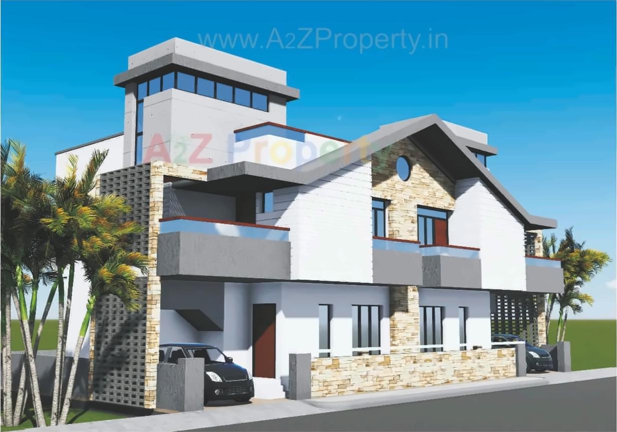 3D Elevation of real estate project J P Greens located at Shripor-timbi, Vadodara, Gujarat