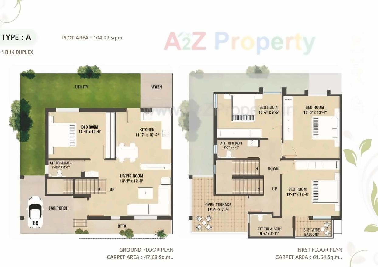Layout of real estate project J P Greens located at Shripor-timbi, Vadodara, Gujarat
