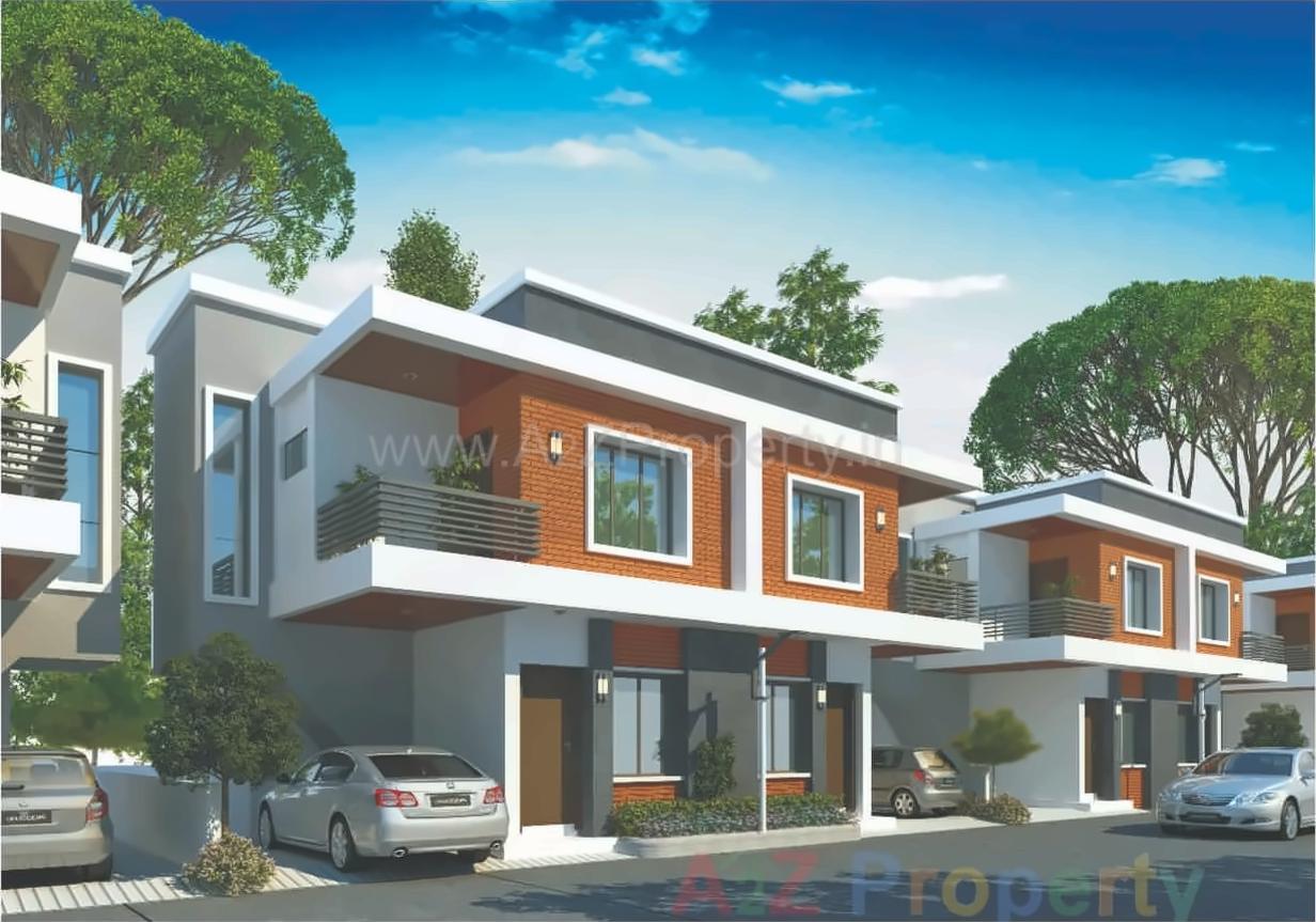 3D Elevation of real estate project J P Greens located at Shripor-timbi, Vadodara, Gujarat