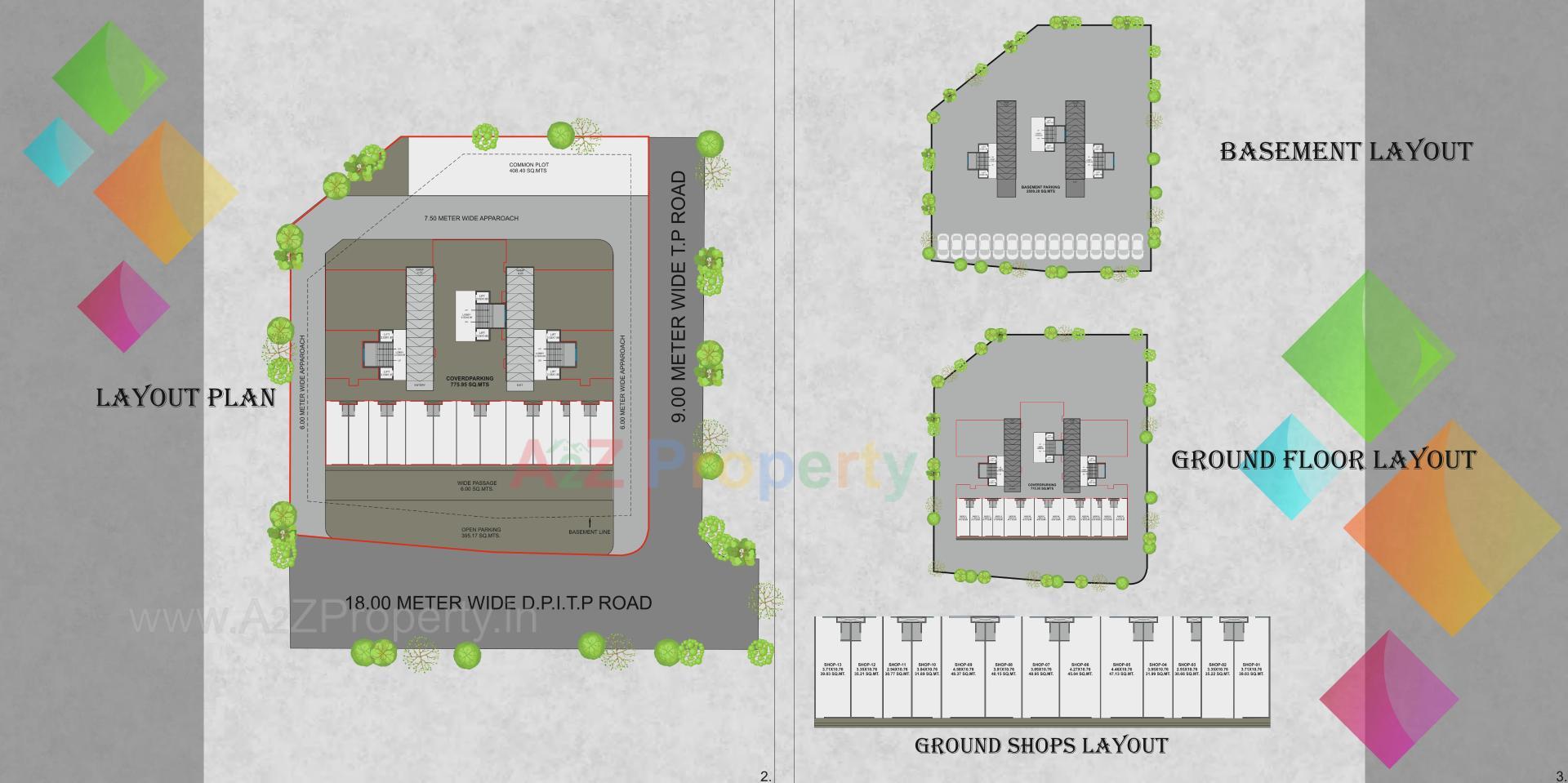 Layout of real estate project J P Prisma located at Kalali, Vadodara, Gujarat