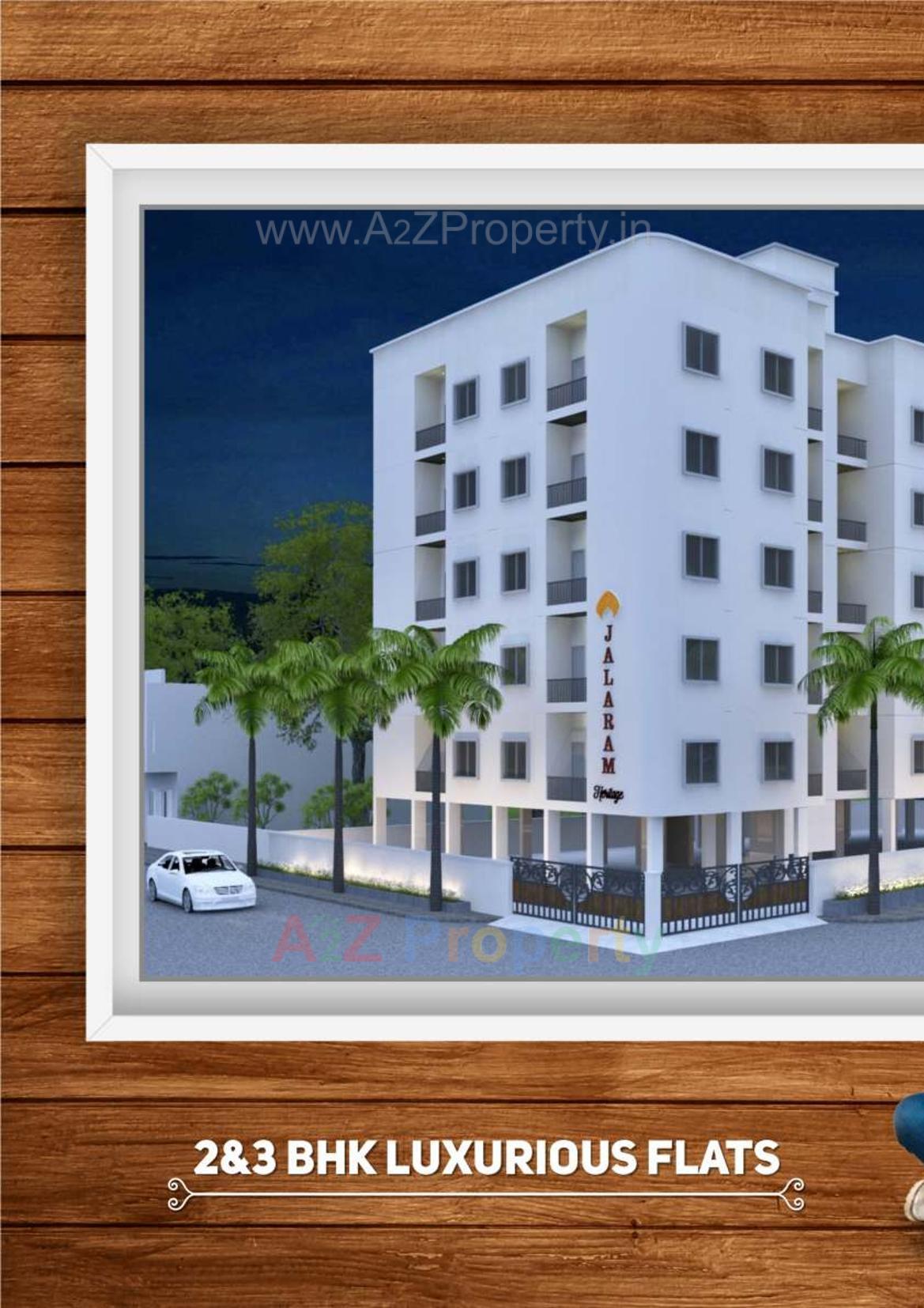3D Elevation of real estate project Jalaram Heritage located at Tandalja, Vadodara, Gujarat
