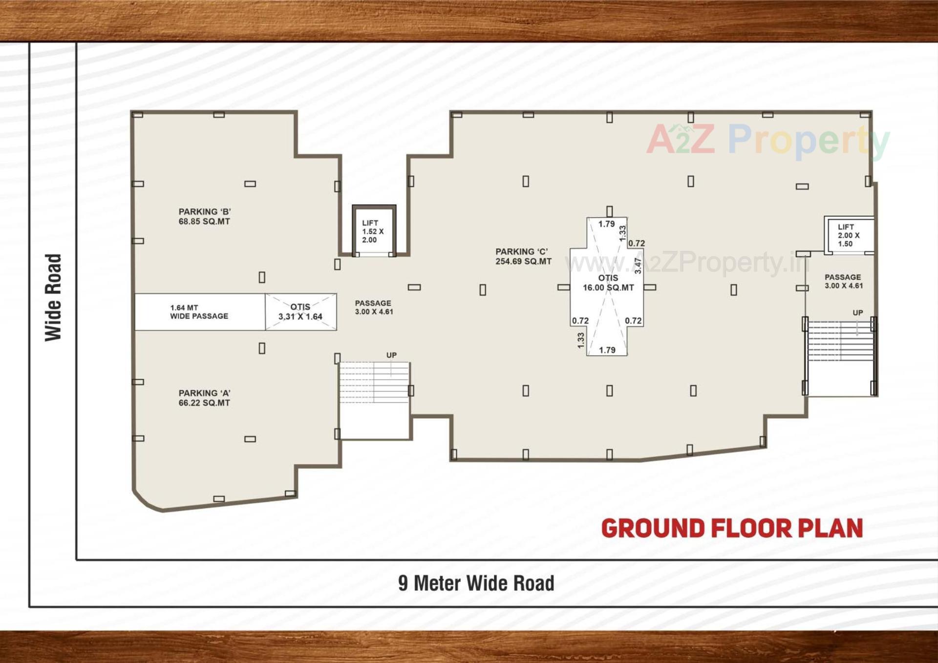 Layout of real estate project Jalaram Heritage located at Tandalja, Vadodara, Gujarat
