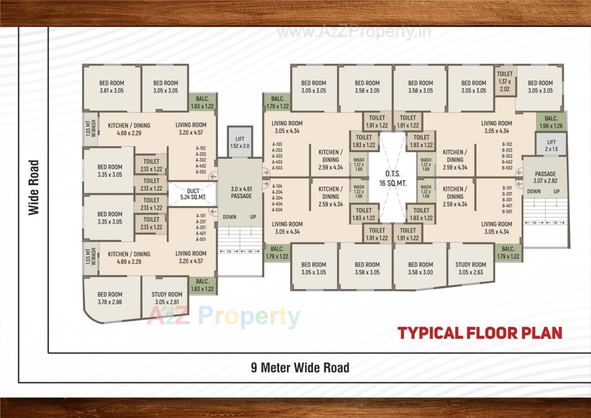 Layout of real estate project Jalaram Heritage located at Tandalja, Vadodara, Gujarat