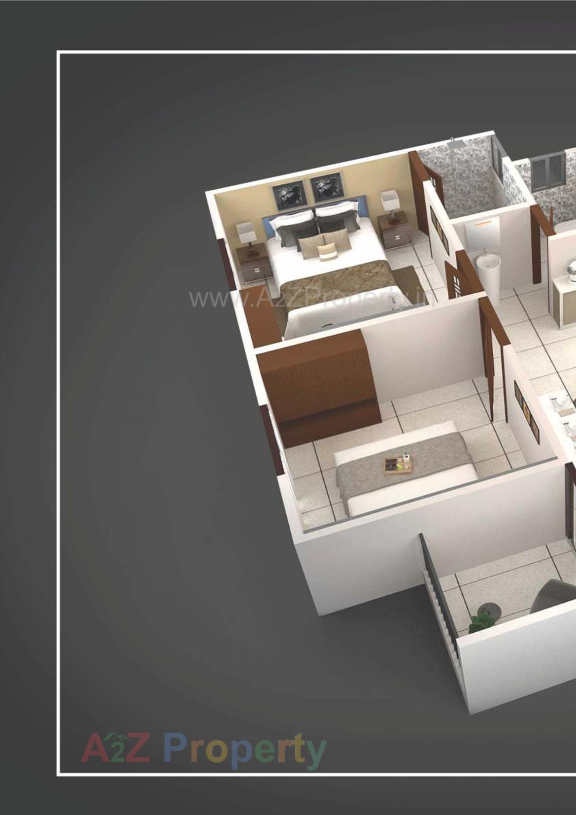 Layout of real estate project Jalaram Heritage located at Tandalja, Vadodara, Gujarat
