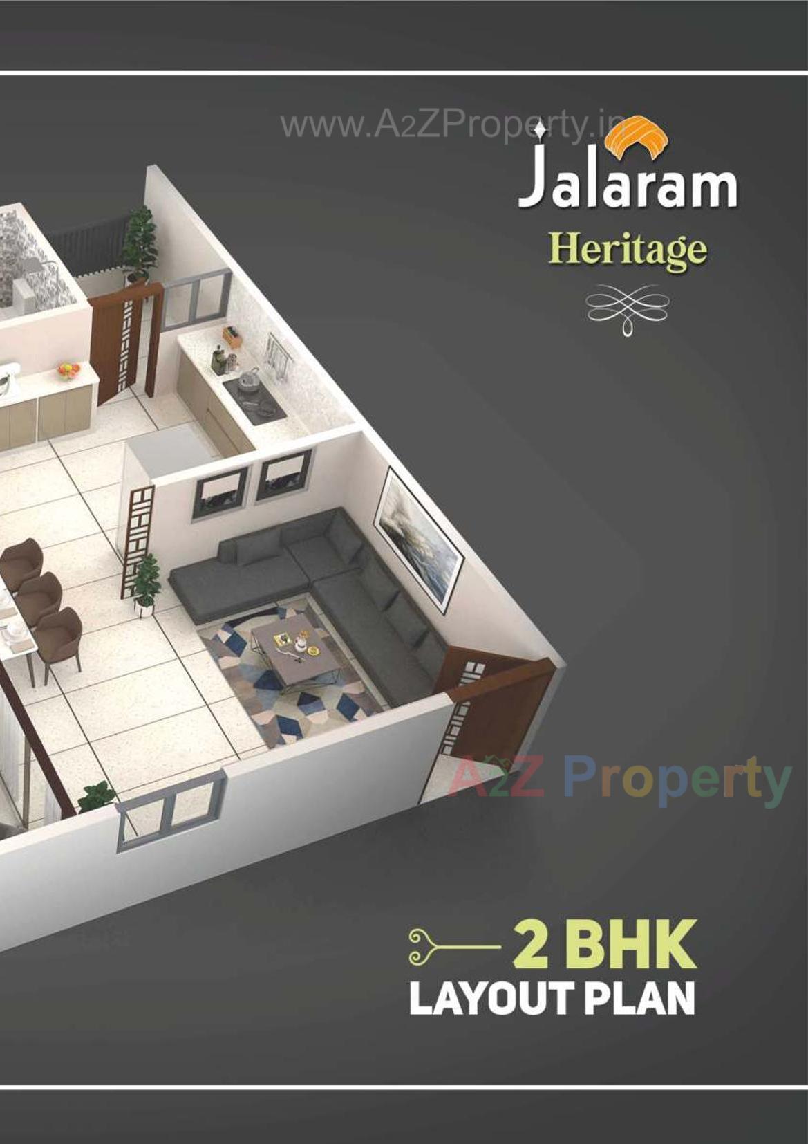 Layout of real estate project Jalaram Heritage located at Tandalja, Vadodara, Gujarat