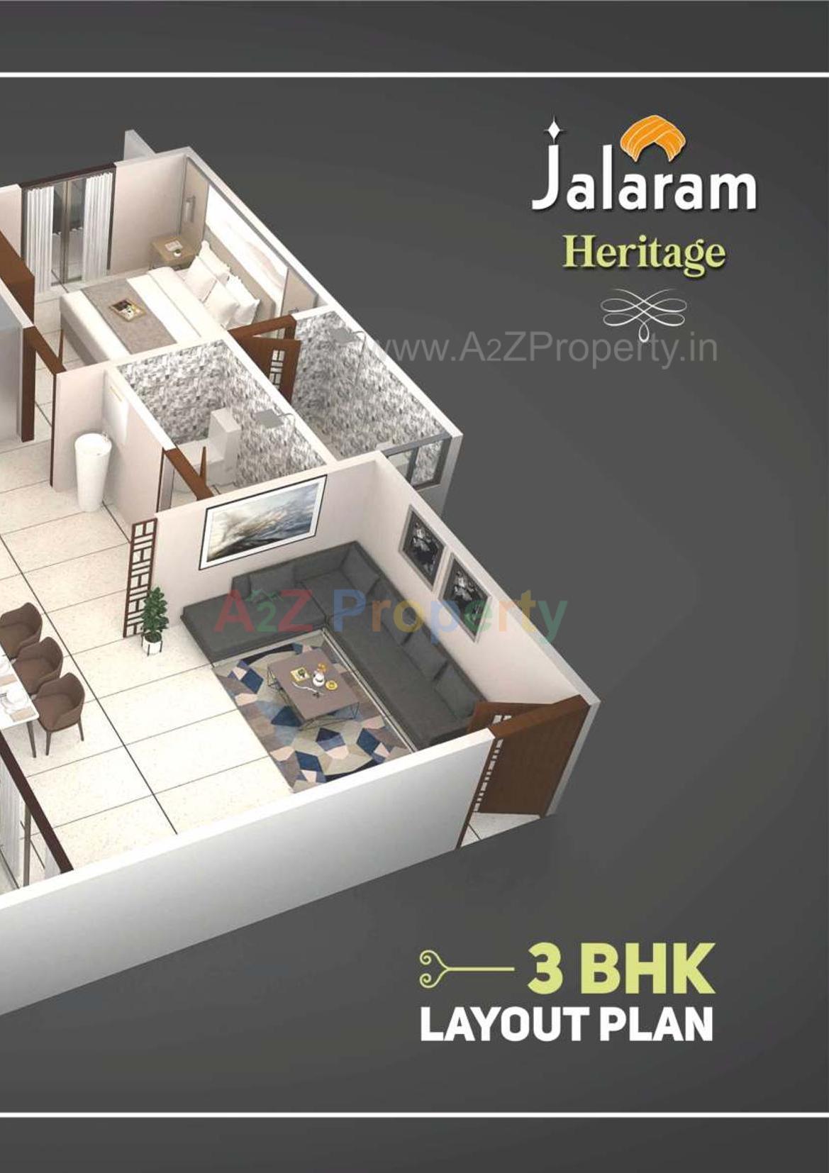 Layout of real estate project Jalaram Heritage located at Tandalja, Vadodara, Gujarat