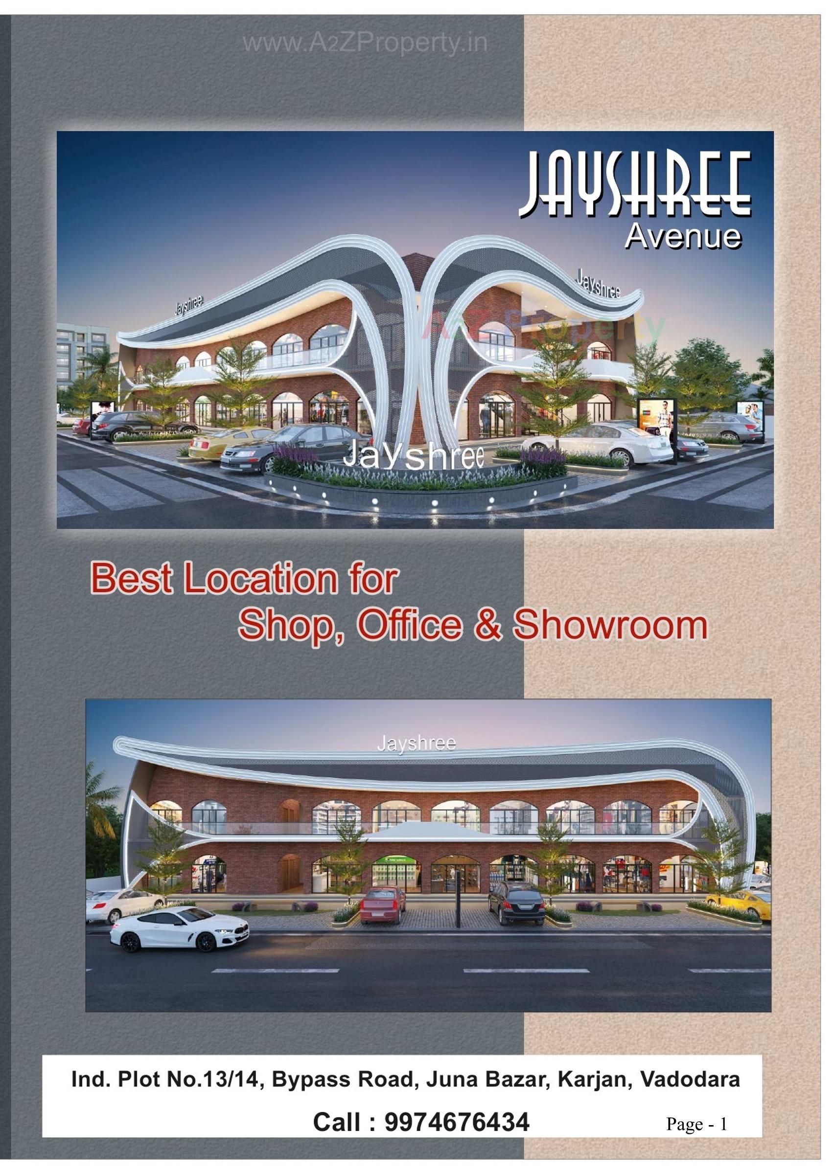 3D Elevation of real estate project Jayshree Avenue located at Karjan, Vadodara, Gujarat