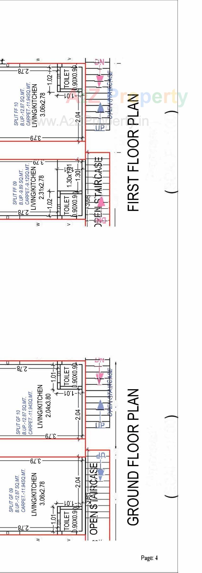 Layout of real estate project Jayshree Avenue located at Karjan, Vadodara, Gujarat
