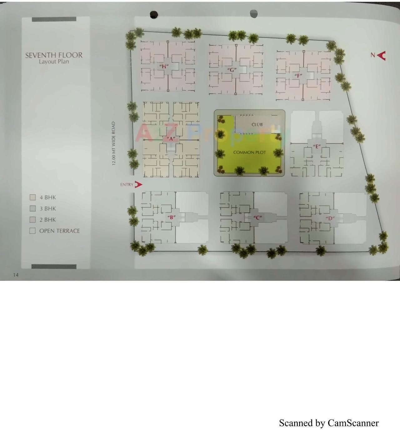 Layout of real estate project Jumeirah Park located at Tandalaja, Vadodara, Gujarat