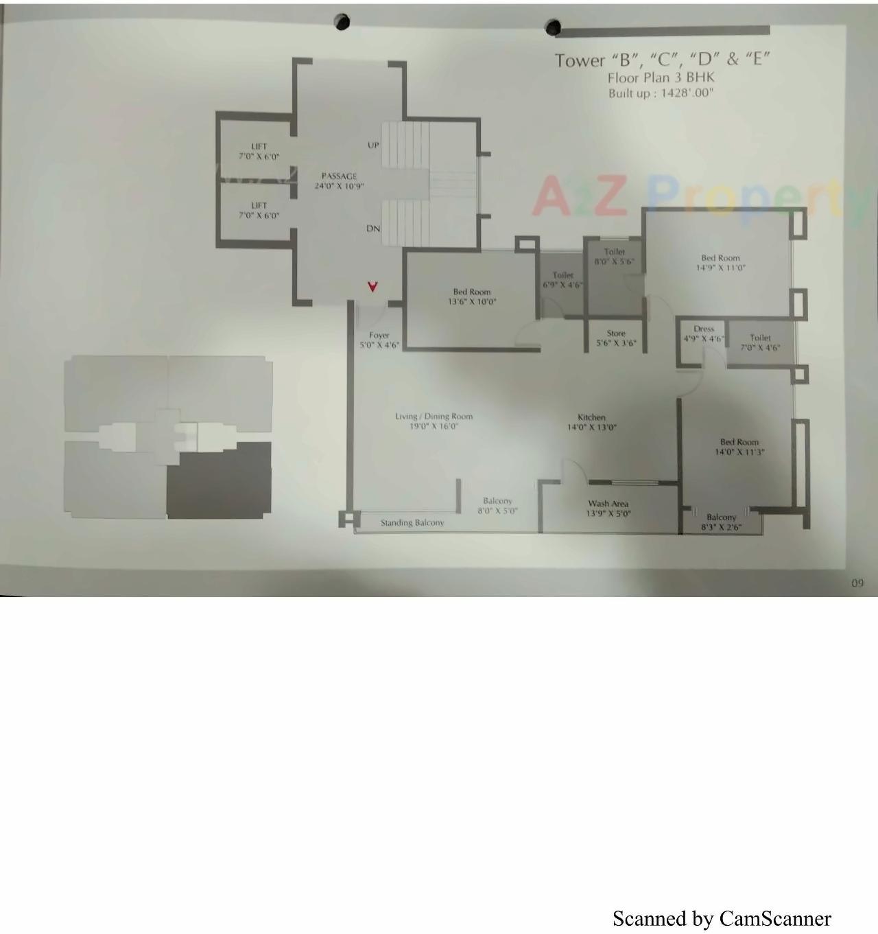 Layout of real estate project Jumeirah Park located at Tandalaja, Vadodara, Gujarat