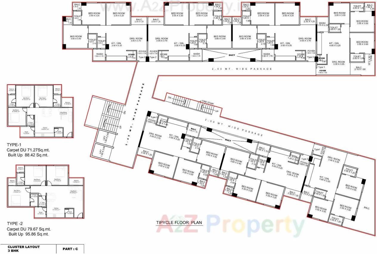Layout of real estate project Jv Translife located at Nizampura, Vadodara, Gujarat