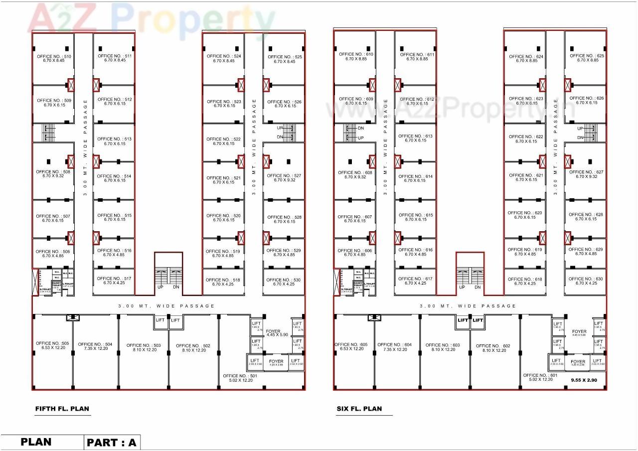 Layout of real estate project Jv Translife located at Nizampura, Vadodara, Gujarat