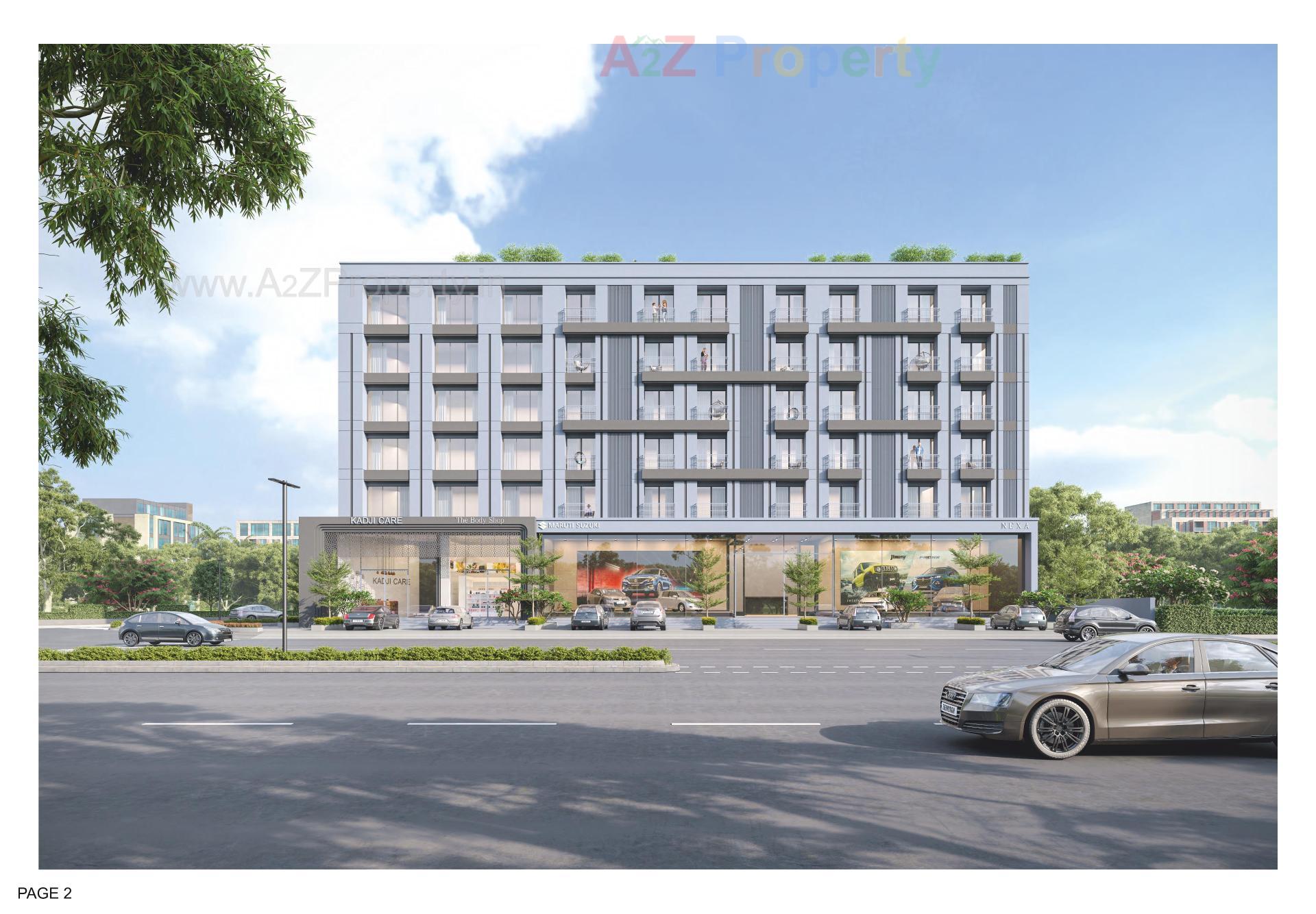 3D Elevation of real estate project Kadji House located at Kalali, Vadodara, Gujarat