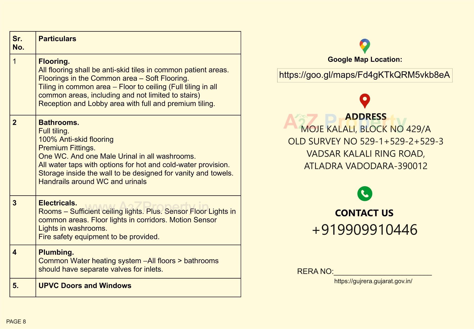  of real estate project Kadji House located at Kalali, Vadodara, Gujarat