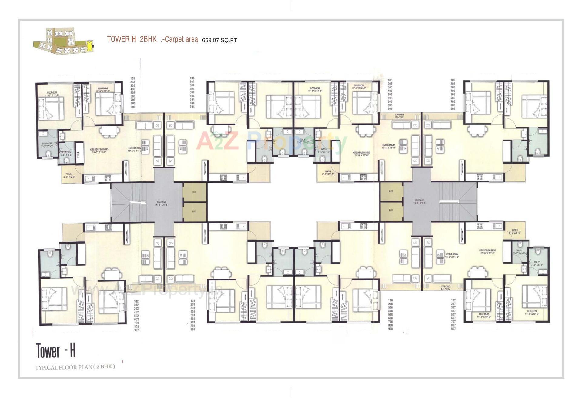 Layout of real estate project Kailash Shikhar located at Atladara, Vadodara, Gujarat