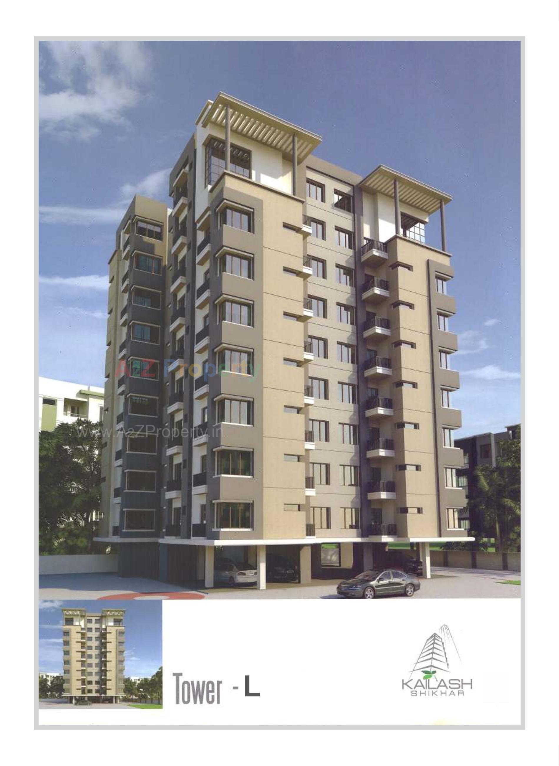 3D Elevation of real estate project Kailash Shikhar located at Atladara, Vadodara, Gujarat