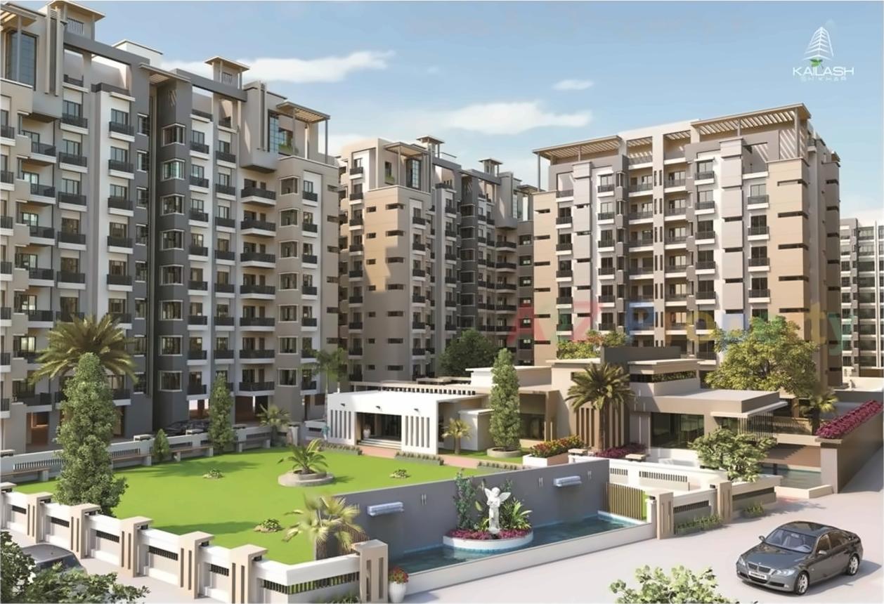 3D Elevation of real estate project Kailash Shikhar located at Atladara, Vadodara, Gujarat