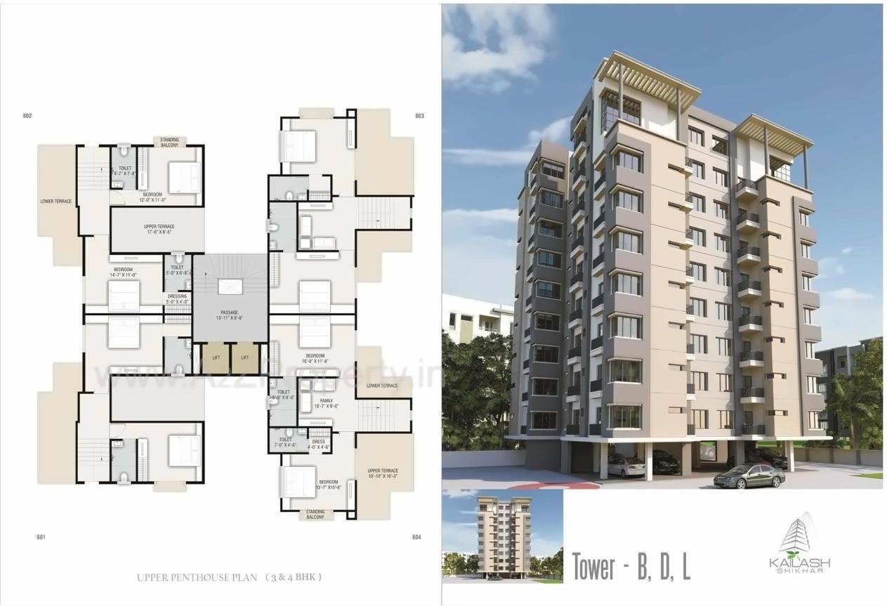 Layout of real estate project Kailash Shikhar located at Atladara, Vadodara, Gujarat