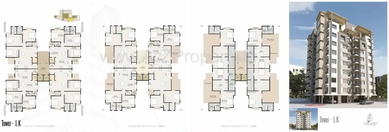 Layout of real estate project Kailash Shikhar located at Atladara, Vadodara, Gujarat