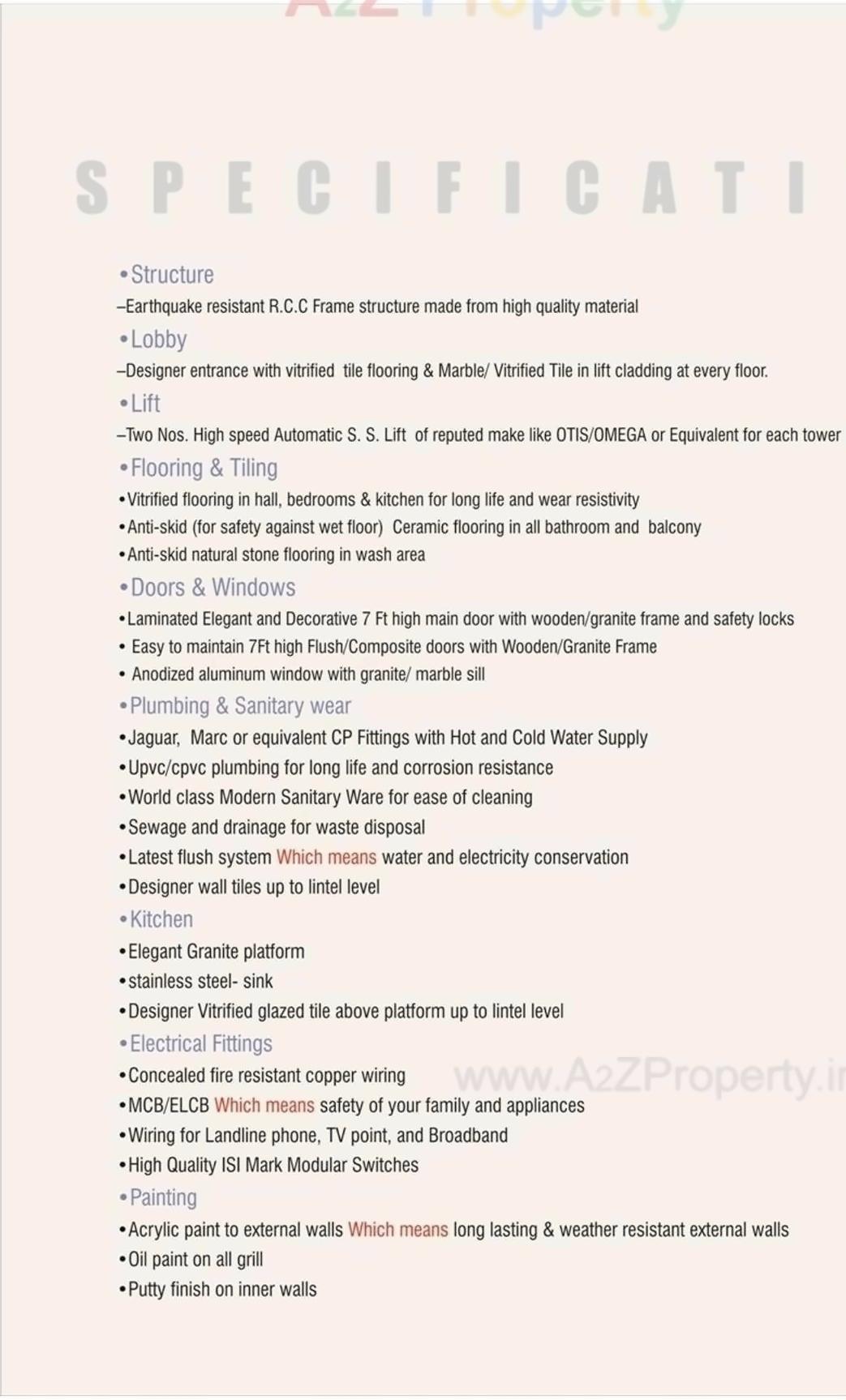 Project Specifications