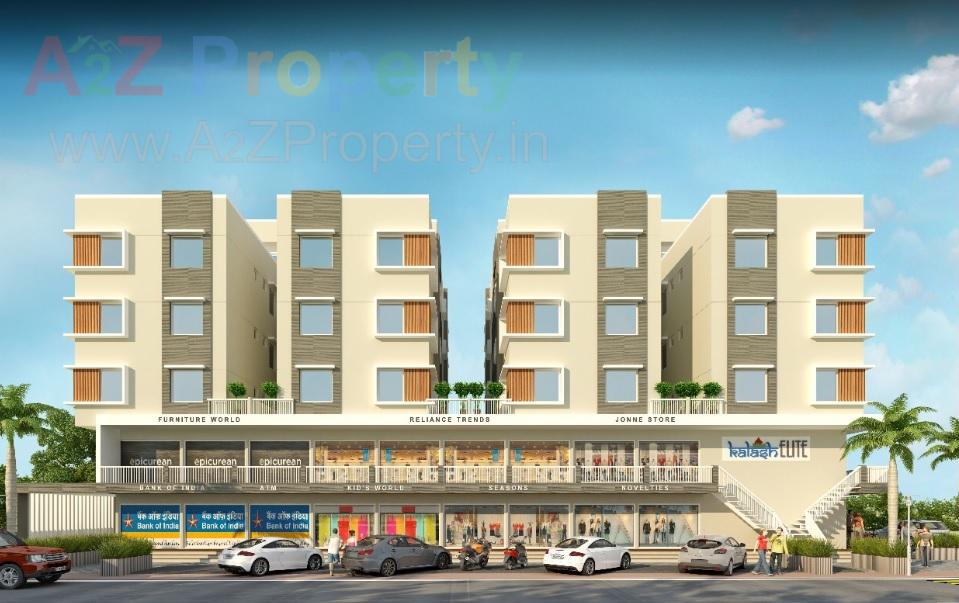 3D Elevation of real estate project Kalash Elite located at Bhayli, Vadodara, Gujarat