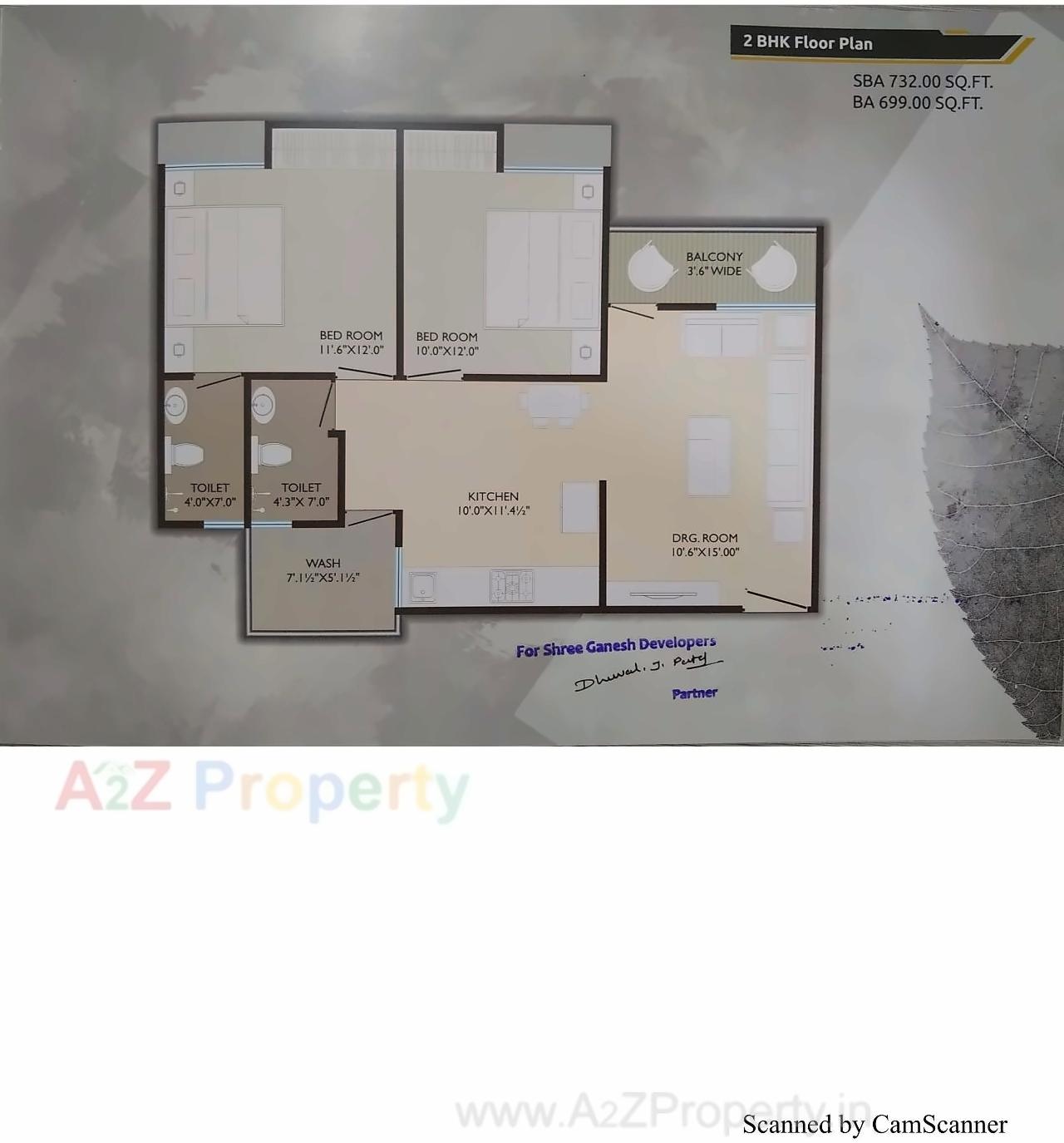 Layout of real estate project Kalash Icon located at Tarsali, Vadodara, Gujarat