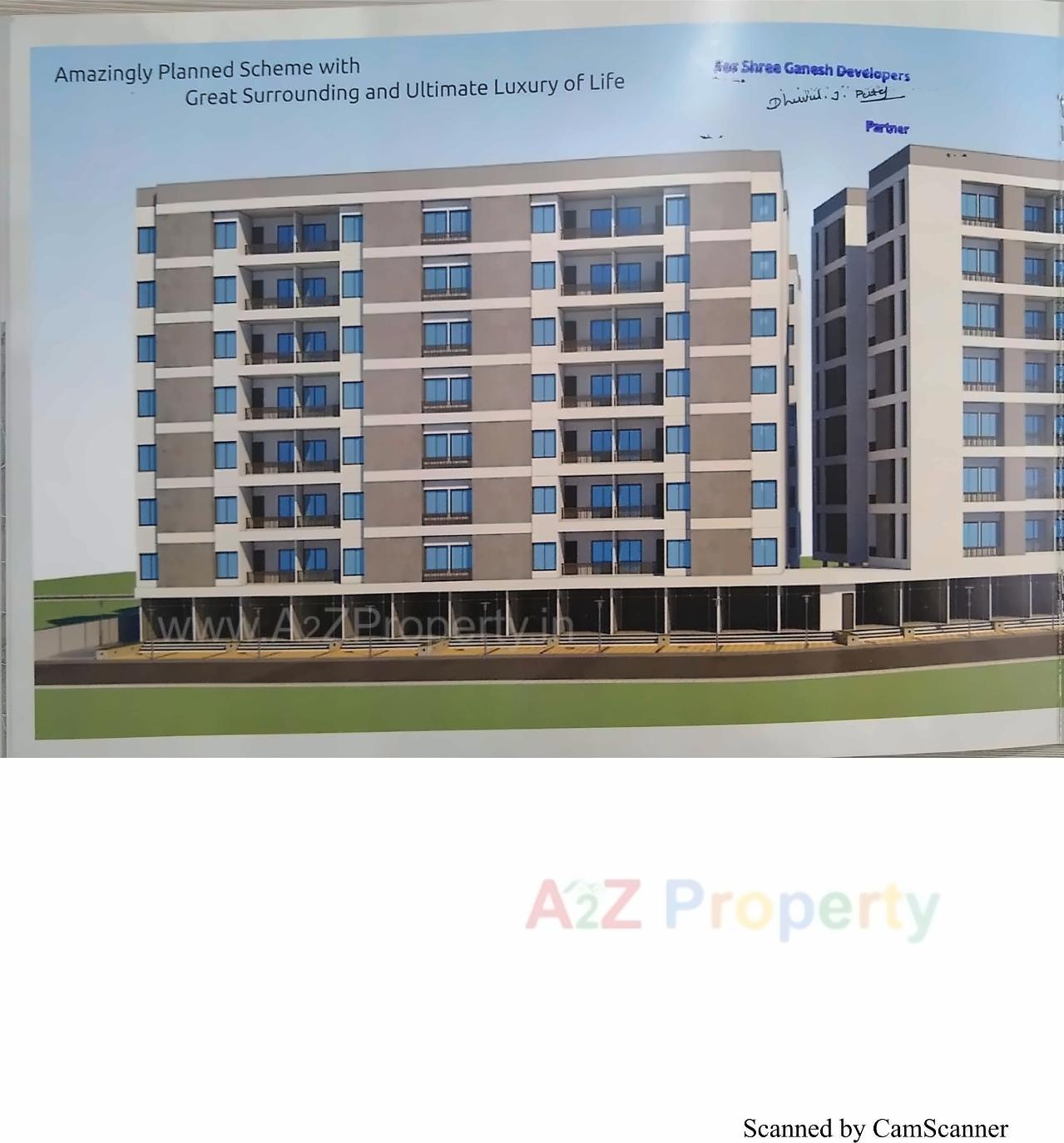 3D Elevation of real estate project Kalash Icon located at Tarsali, Vadodara, Gujarat